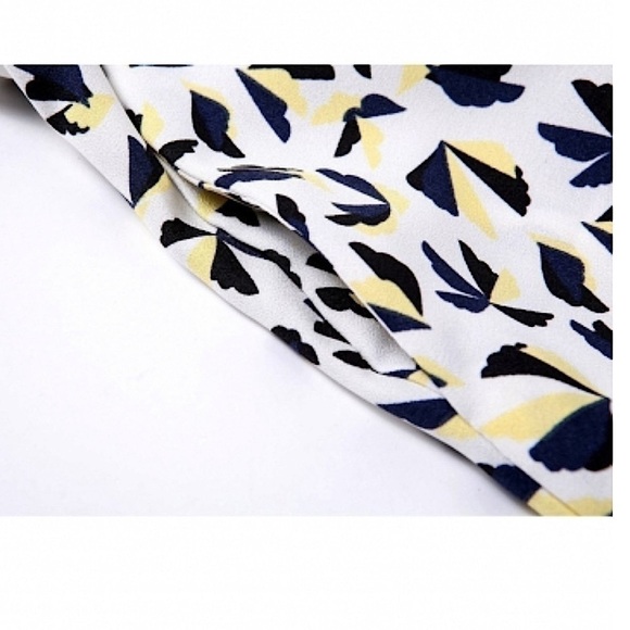 Zara sleeveless geometric print skater dress pockets Women’s dress size M - Picture 4 of 12